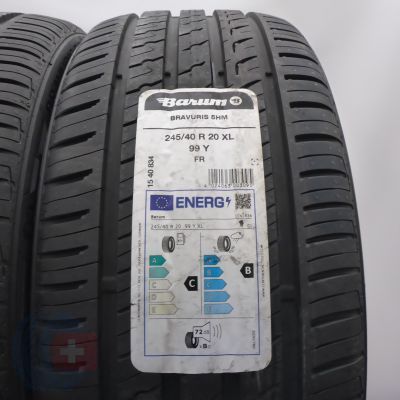 2. Opony 245/40 R20 2x BARUM 99Y XL Bravuris 5 Letnie 2025