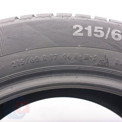 9. Opony 215/60 R17 4x CONTINENTAL 96H ContiWinterContact TS 830 P M0 Zimowe 2018 8,8-8,2mm