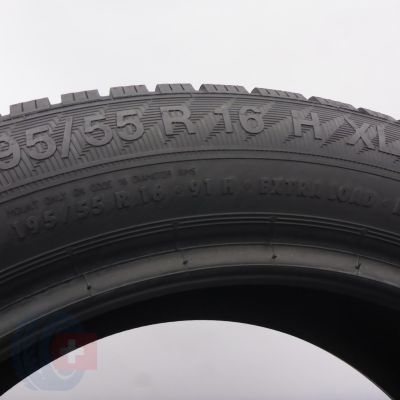 6. Opony 195/55 R16 2x GISLAVED 91H XL EuroFrost 6 Zimowe 2019, 2021 6,8-7,2mm
