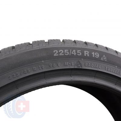6. 4 x CONTINENTAL 225/45 R19 96V 8mm SUV ContiWinterContact TS830 P ZIMA
