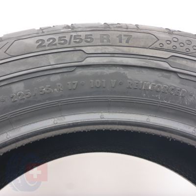 6. Opony 225/55 R17 4x CONTINENTAL 101V ContiVanContact 200 Letnie 2020 Nieużywane