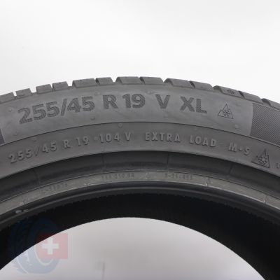 6. Opony 255/45 R19 4x CONTINENTAL 104V XL WinterContact Ts860S Zimowe 2022, 2023 6-6,8mm