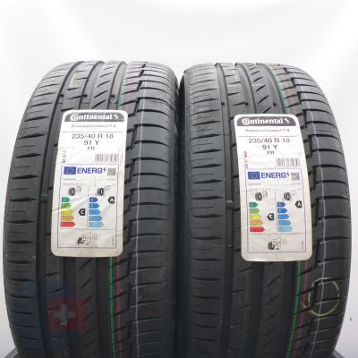 Opony 235/40 R18 2x CONTINENTAL 91Y PremiumContact 6 Letnie 2022 
