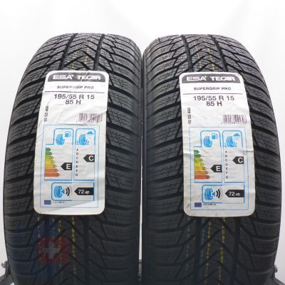 4. Opony 195/55 R15 4x ESA TECAR 85H SuperGrip Pro Zimowe 2019 