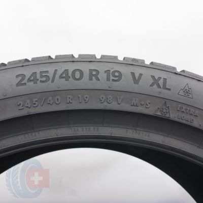 6. Opony 245/40 R19 4x CONTINENTAL 98V XL WinterContact TS870P Zimowe 2024 7,2-8mm