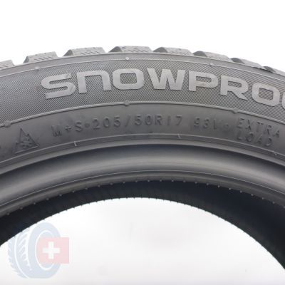 6. Opony 205/50 R17 2x NOKIAN 93V XL Snowproof 2 Zimowe 2023 7,2-6,5mm