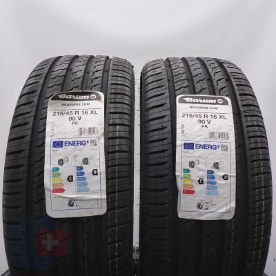 Opony 215/45 R16 2x BARUM 90V XL Bravuris 5 Letnie 2023 
