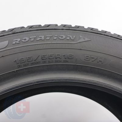 6. Opony 195/55 R16 2x FULDA 87H kristall Control HP2 Zimowe 2017 8.8-9mm