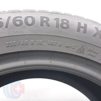 6. Opony 235/60 R18 2x CONTINENTAL 107H XL  WinterContact TS 870P Zimowe 2023 8,8-8,2mm 