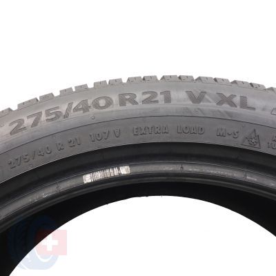 6. Opony 275/40 R21 2x CONTINENTAL 107V XL WinterContact TS860 S N0 Zimowe 2021 5,8-6mm