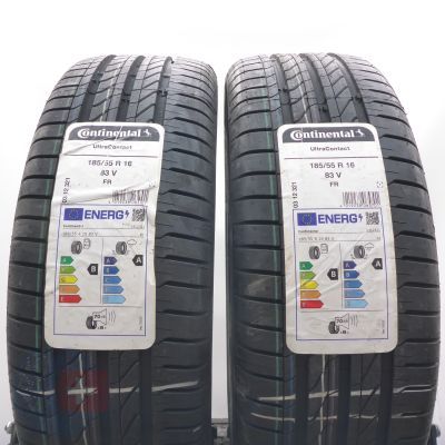 4. Opony 185/55 R16 4x CONTINENTAL 83V XL UltraContact Letnie 2023