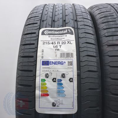 2. Opony 215/45 R20 2x CONTINENTAL 95T XL EcoContact 6 SEAL+ Letnie 2020 