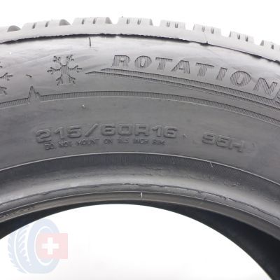 7. Opony 215/60 R16 4x DUNLOP 95H WinterSport 5 Zimowe 2015 9-8,8-8,2mm