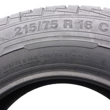 4. Opony 215/75 R16C 2x CONTINENTAL 116/114R ContiVanContact 100 Letnie 2015 Nieużywane