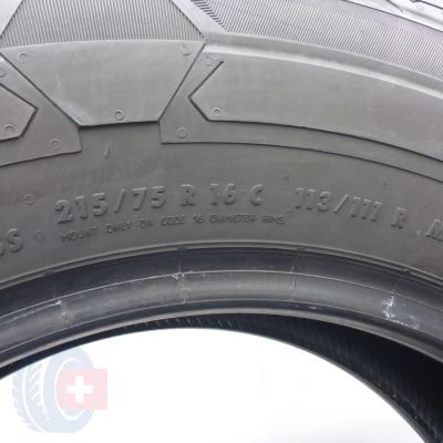 6. Opony 215/75 R16C 2x CONTINENTAL 113/111R VanContact Winter Zimowe 2018 7-6,8mm
