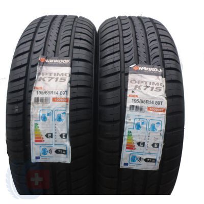 5. 4 x HANKOOK 195/65 R14 89T Optimo K715 Lato 2017 