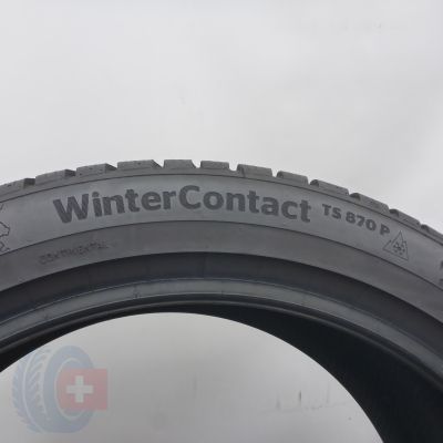 6. Opony 245/40 R19 2x CONTINENTAL 98V WinterContact TS870P Zimowe 2022, 2025 7,5-7,8mm