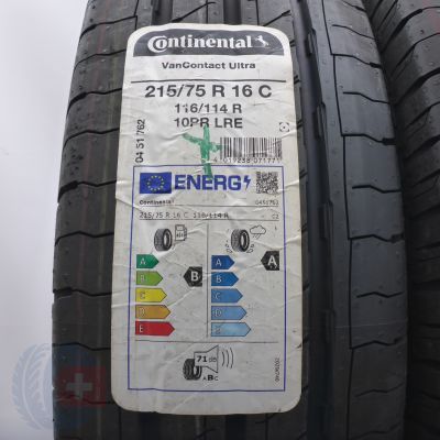 2. Opony 215/75 R16C 4x CONTINENTAL 116/114R VanContact Ultra Letnie 2023 
