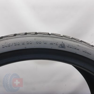 4. Opony 245/30 R20 2x CONTINENTAL 90W XL ContiWinterContact TS 830 P Zimowe 2019 7,6-7,5mm