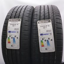 4. Opony 215/55 R18 4x CONTINENTAL 95T EcoContact 6 Letnie 2023 Nieużywane 