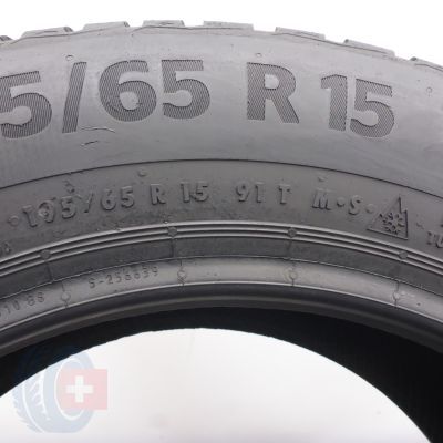 6. Opony 195/65 R15 2x CONTINENTAL 91T WinterContact TS870 Zimowe 2024 8,5mm 