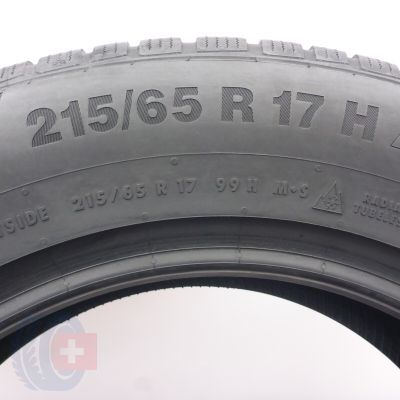 6. Opony 215/65 R17 4x CONTINENTAL 99H WinterContact TS850P SUV Zimowe 2017, 2019 6,8-7,8mm