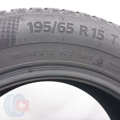 6. Opony 195/65 R15 2x CONTINENTAL 91T WinterContact TS 860 Zimowe 2018 7,8mm 