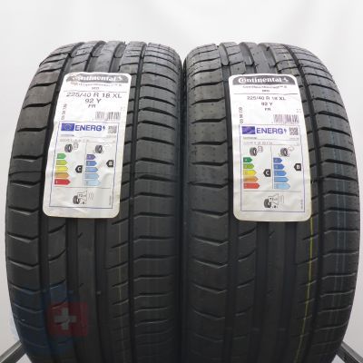 4. Opony 225/40 R18 4x CONTINENTAL 92Y XL ContiSportContact 5 M0 Letnie 2023 