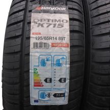 2. 4 x HANKOOK 195/65 R14 89T Optimo K715 Lato 2017 