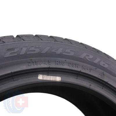 7. 4 x PIRELLI 215/45 R16 86H Sottozero 3 Winter Zima 2017 Jak Nowe