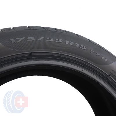 5. 2 x PIRELLI 175/55 R15 77H Cinturato P1 Verde Lato 2018 Jak Nowe 7mm