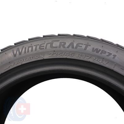 5. Opony 225/45 R17 2x KUMHO 94V XL WinterCraft WP71 Zimowe 2020 7.2mm