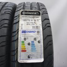 2. Opony 195/75 R16C 2x CONTINENTAL 107/105 ContiVanContact 200 Letnie 2023