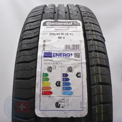 Opona 205/60 R16 1x CONTINENTAL 96V XL Seal ContiPremiumContact5 Letnia 2024 Nieużywana 