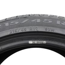 6. Opony 215/45 R17 4x PIRELLI 91W XL Cinturato P7 KA Letnie 2019 Jak Nowe 7-8mm