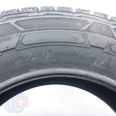 4. Opona 195/70 R15C 1x CONTINENTAL 104/102R VanContact Winter Zimowa Nieużywana 2023 