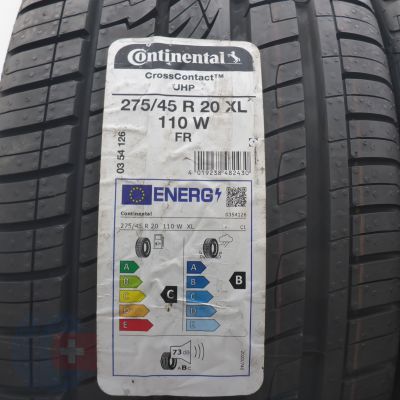 2. Opony 275/45 R20 2x CONTINENTAL 110W XL CrossContact Letnie 2022 Nieużywane