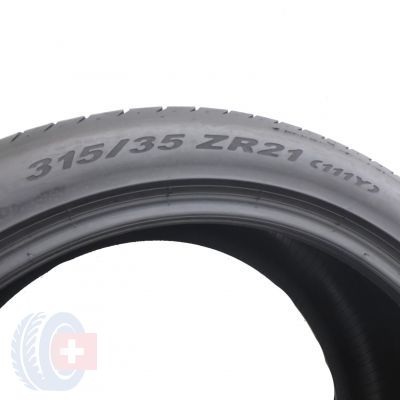 6.  2 x PIRELLI 315/35 ZR21 111Y XL P ZERO N0 Lato 6mm