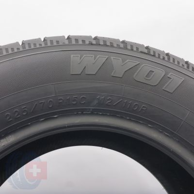 6. Opony 225/70 R15C 2x YOKOHAMA 112/110R WY01 Zimowe 2018 9,8mm