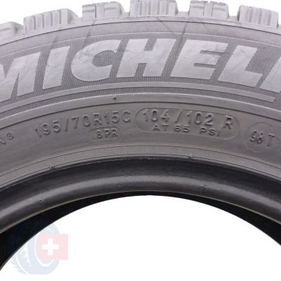 6. Opony 195/70 R15C 4x MICHELIN 104/102R Agilis Alpin zimowe 7,5-8,5mm 2022/23