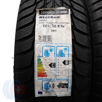 2. Opony 185/60R16 4 x BRIDGESTONE 86H Blizzak LM001 Zimowe 2018 Nieużywane 
