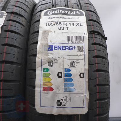 2. Opony 165/65 R14 4x CONTINENTAL 83T XL ContiEcoContact 5 Letnie 2022