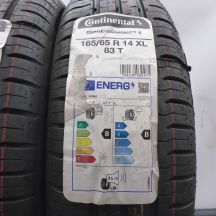 2. Opony 165/65 R14 4x CONTINENTAL 83T XL ContiEcoContact 5 Letnie 2022