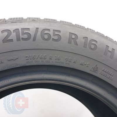 4. Opony 215/65 R16 2x CONTINENTAL 98H WinterContact TS870P Zimowe 2024 7,5-7,8mm