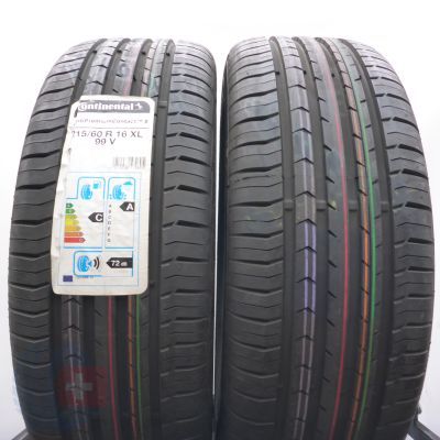 Opony 215/60 R16 2x CONTINENTAL 99V XL ContiPremiumContact 5 Letnie 2020