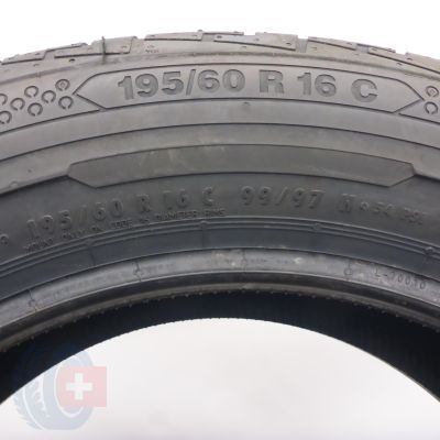 5. Opony 195/60 R16C 2x CONTINENTAL 99/97H ContiVanContact 100 Letnie 2023 Nieużywane