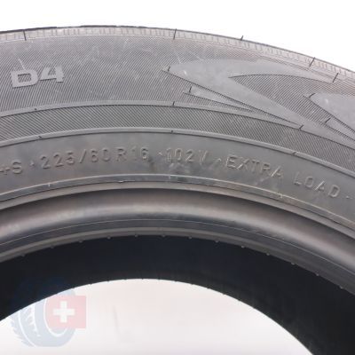 7. Opony 225/60 R16 4x NOKIAN 102V XL WR D4 Zimowe 2016 