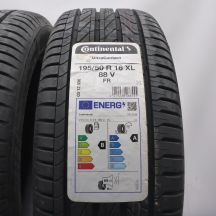 2. Opony 195/50 R16 2x CONTINENTAL 88V XL UltraContact Letnie 2023