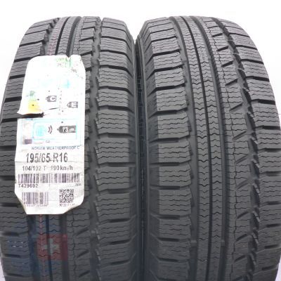 Opony 195/65 R16C 2x NOKIAN 104/102T Weatherproof C Zimowe 2017 Nieużywane