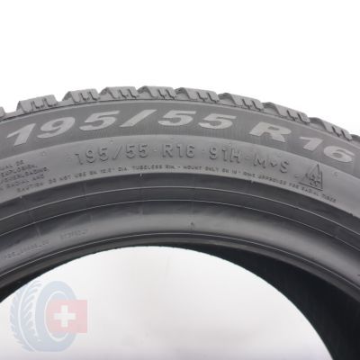 4. Opony 195/55 R16 2x PIRELLI 91H XL Winter 2 Cinturato Zimowe 2022 7,8mm